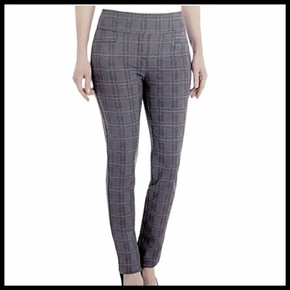 Dalia Plaid Pull On Pants - Picture 1 of 10